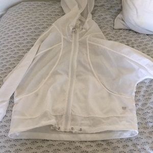 white see-through windbreaker!